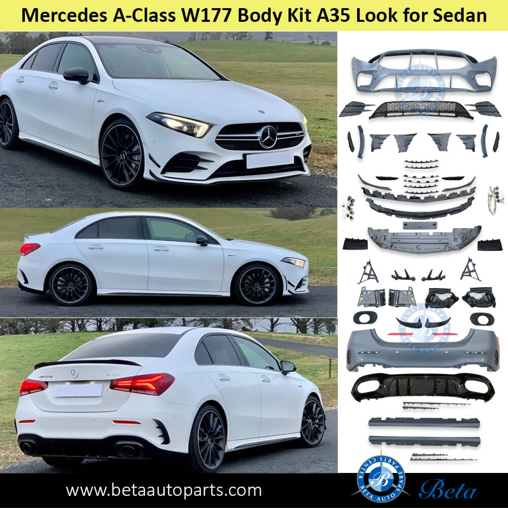 Mercedes A-Class Sedan W177 (2019-2022), Body Kit AMG A35 Look, Taiwan Mercedes A-Class Sedan W177 (2019-2022), Body Kit AMG A35 Look, Taiwan